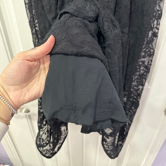 Free People | Free People Mountain Laurel Lace Crochet Dress | Size: 8 Black - Picture 9 of 15